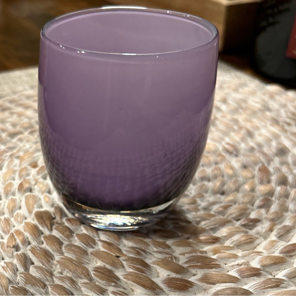 GLASSYBABY original in Eggplant | Purple votive candle holder